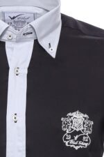 Cotton-Satin-Black-Mens-Sport-Shirt-Wessi-3