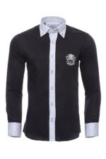 Cotton-Satin-Black-Mens-Sport-Shirt-Wessi-4