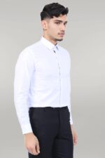 Cotton-Satin-Plain-Slim-Fit-White-Men-Shirt-Wessi-1