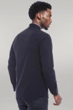 Cotton-Satin-Slim-Fit-Black-Men-Shirt-Wessi-2