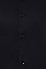 Cotton-Satin-Slim-Fit-Black-Men-Shirt-Wessi-4