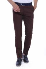 Cotton-Slim-Fit-Washed-Fabric-Brown-Men-Pants-Wessi-4