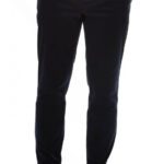 Cotton Slim Fit Washed Fabric Navy Blue Men Pants - Wessi