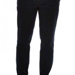 Cotton Slim Fit Washed Fabric Navy Blue Men Pants - Wessi
