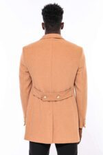 Cream-Metal-Buttoned-Double-Breasted-Long-Coat-Wessi-2