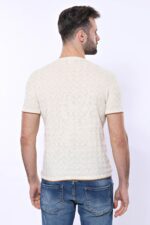 Cream-Patterned-Tricot-Knitted-T-Shirt-Wessi-4