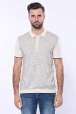 Cream-Plaid-Zippered-Polo-Knitted-T-Shirt-Wessi-3