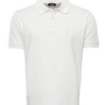 Cream Polo Collar Men's T-shirt - Wessi