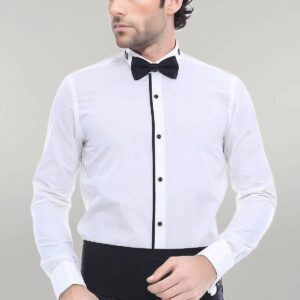 Cream Tuxedo Shirt - Wessi