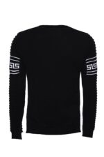 Crew-Neck-Knitwear-Chest-Patterned-Over-Black-Wessi-1