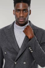 Dark-Grey-Metal-Buttoned-Double-Breasted-Long-Coat-Wessi-1
