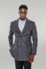 Dark-Grey-Metal-Buttoned-Double-Breasted-Long-Coat-Wessi-2