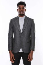 Dark-Grey-Patterned-Slim-Fit-Blazer-Wessi-4