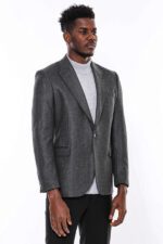 Dark-Grey-Patterned-Slim-Fit-Blazer-Wessi-5