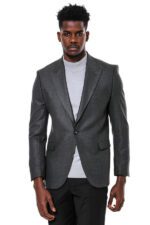 Dark-Grey-Patterned-Slim-Fit-Blazer-Wessi-7