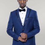 Detachable Lapel Blue Tuxedo | Wessi