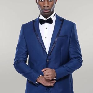 Detachable Lapel Blue Tuxedo | Wessi