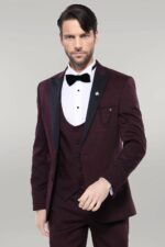 Detachable-Lapel-Burgundy-Suit-Wessi-4