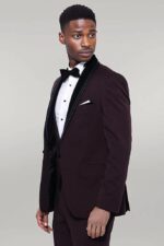 Detachable-Velvet-Lapel-Burgundy-Tuxedo-Wessi-7
