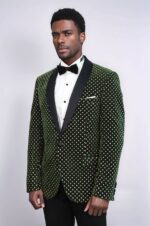 Dot-Pattern-Slim-Fit-Dark-Green-Men-Wedding-Groom-Blazer-Wessi-2