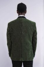 Dot-Pattern-Slim-Fit-Dark-Green-Men-Wedding-Groom-Blazer-Wessi-4