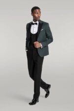 Dot-Patterned-Dark-Green-Men-Tuxedo-Wessi-1