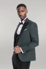 Dot-Patterned-Dark-Green-Men-Tuxedo-Wessi-2
