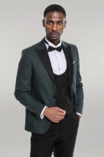 Dot-Patterned-Dark-Green-Men-Tuxedo-Wessi-4