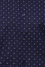 Dot-Patterned-Long-Sleeves-Navy-Blue-Mens-Shirt-Wessi-1