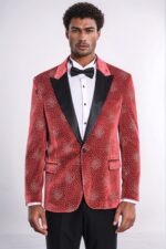 Dot-Patterned-Peak-Lapel-Burgundy-Men-Singer-Tuxedo-Blazer-Wessi-1