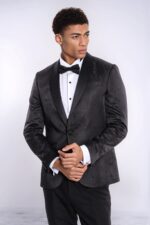 Dot-Patterned-Slim-Fit-Black-Men-Tuxedo-Jacket-Wessi-2