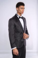 Dot-Patterned-Slim-Fit-Black-Men-Tuxedo-Jacket-Wessi-3