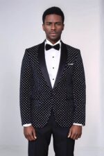 Dot-Patterned-Slim-Fit-Navy-Blue-Men-Party-Blazer-Wessi-1