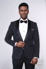 Dot-Patterned-Slim-Fit-Navy-Blue-Men-Party-Blazer-Wessi-2