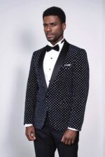 Dot-Patterned-Slim-Fit-Navy-Blue-Men-Party-Blazer-Wessi-3