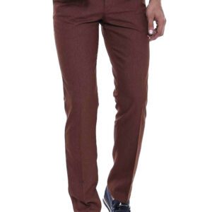 Dot Pockets Slim Fit Cotton Tan Men Pants - Wessi