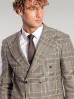 Double-Breasted-Checked-Grey-Men-Blazer-Wessi-1