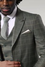 Double-Breasted-Green-Plaid-Mens-Suit-Wessi-2