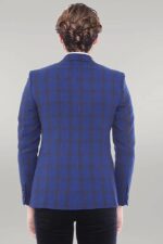 Double-Breasted-Pointed-Collar-Plaid-Bast-Blue-Jacket-Wessi-3