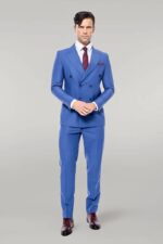 Double-Breasted-Slim-Fit-Blue-Men-Suit-Wessi-1