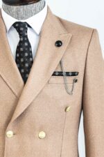 Double-Breasted-Slim-Fit-Cream-Men-Blazer-Wessi-1