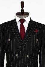 Double-Breasted-Slim-Fit-Striped-Black-Men-Blazer-Wessi-4