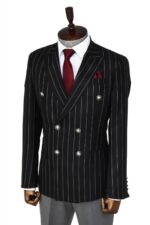 Double-Breasted-Slim-Fit-Striped-Black-Men-Blazer-Wessi-8