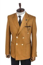 Double-Breasted-Slim-Fit-Tawny-Men-Blazer-Wessi-3