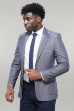 Double-Button-Bag-Pocket-Pointed-Collar-Dark-Blue-Jacket-Wessi-2