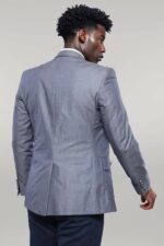 Double-Button-Bag-Pocket-Pointed-Collar-Dark-Blue-Jacket-Wessi-3