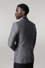 Double-Button-Bag-Pocket-Pointed-Collar-Grey-Jacket-Wessi-3