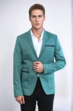 Double-Button-Mono-Lapel-Bag-Pocket-Cotton-Green-Jacket-Wessi-3