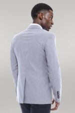 Double-Button-Mono-Lapel-Crested-Grey-Jacket-Wessi-3