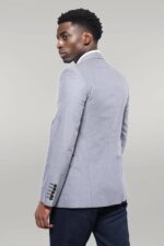 Double-Button-Mono-Lapel-Crested-Light-Grey-Jacket-Wessi-3